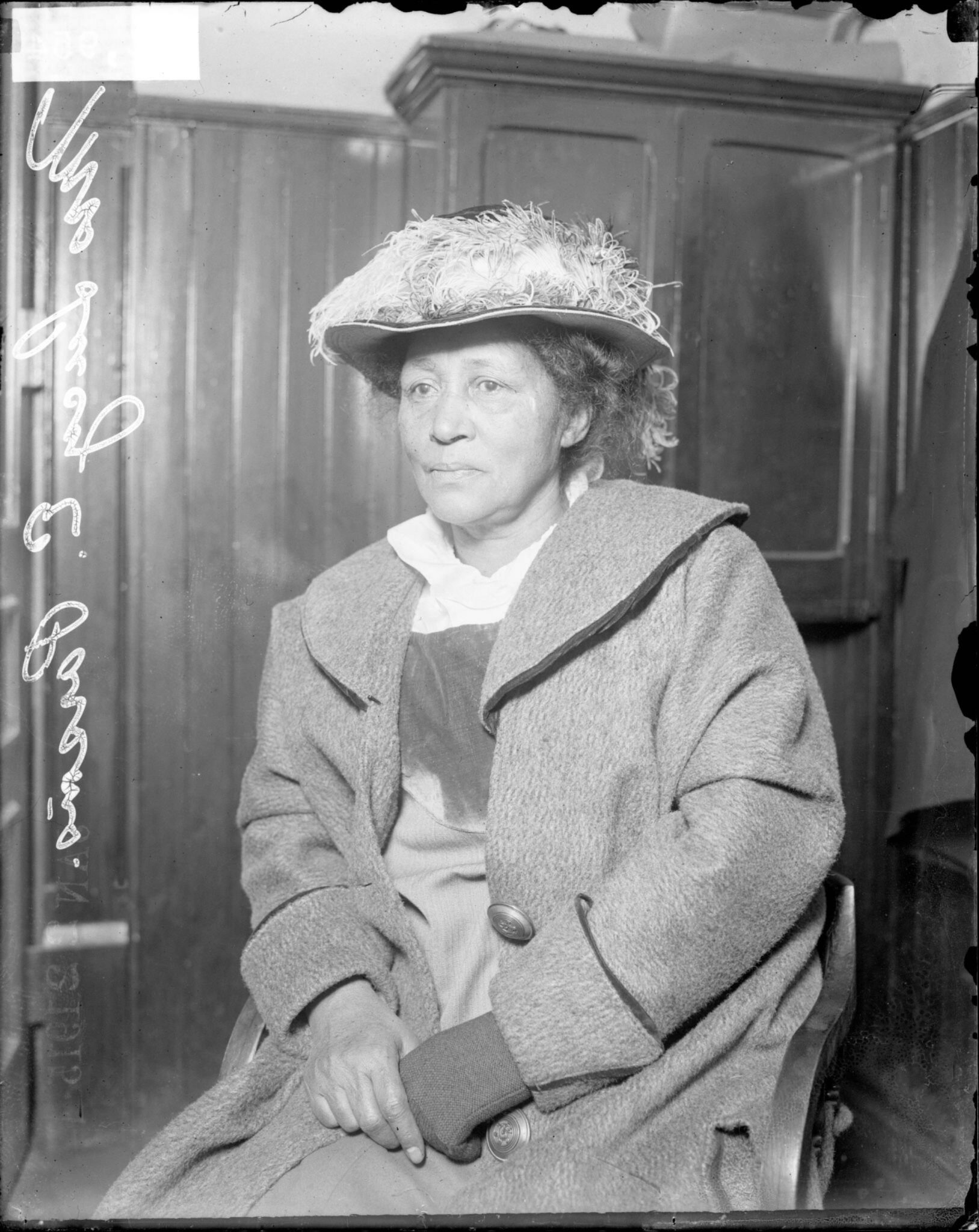 Lucy Parsons, arrested, during a protest at the Hull House